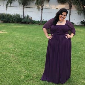 Plus size bridesmaid dress